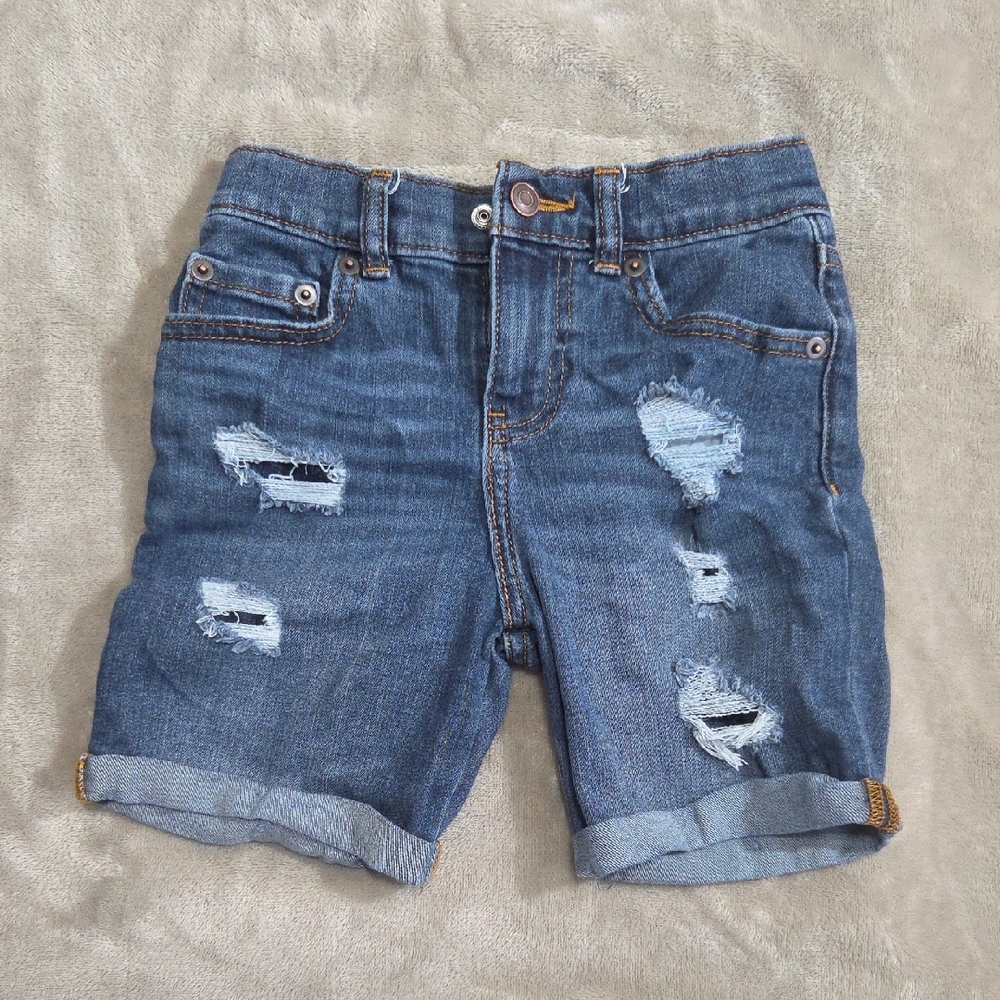 Wonder Nation Boys Distressed Denim Shorts